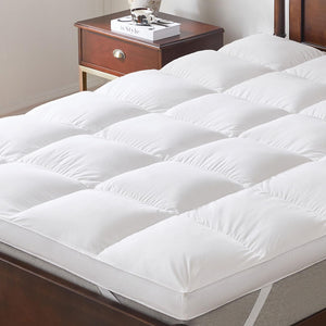 3-Inch Goose Feather Mattress Topper with Cotton Cover