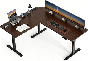 L-Shaped Electric Standing Desk — 63" x 55"