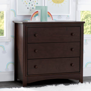 3-Drawer Dresser with Changing Top and Interlocking Drawers