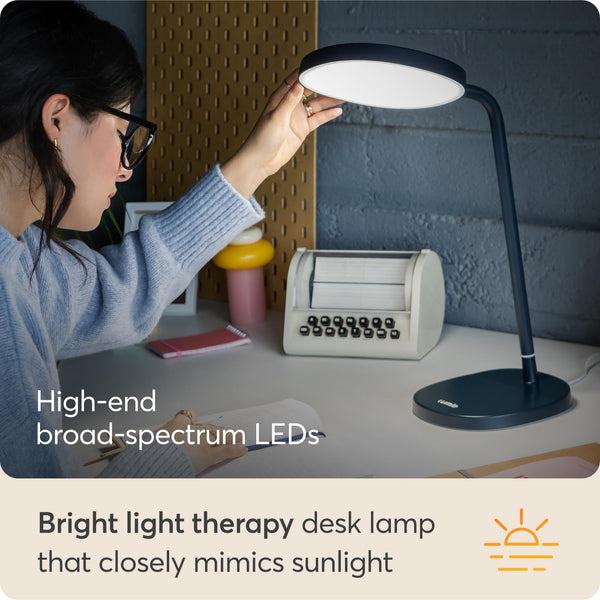 10,000 Lux Adjustable Bright Light Therapy Desk Lamp