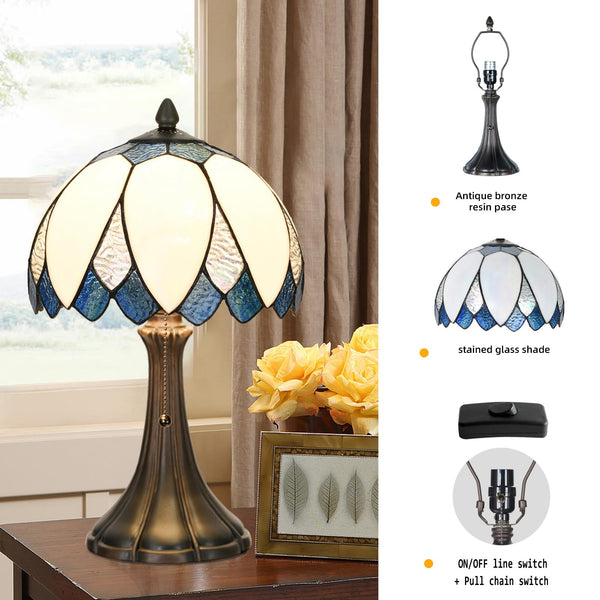 Tiffany Stained Glass Lotus Table Lamp