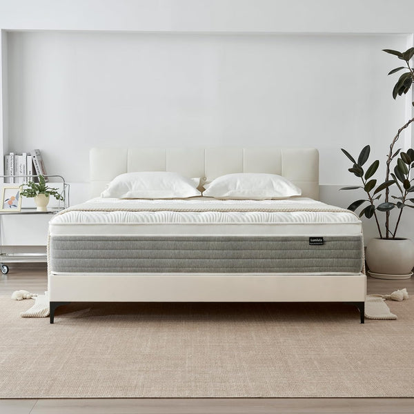 12-Inch Full Size Hybrid Mattress – Memory Foam & Pocket Springs, Medium Firm