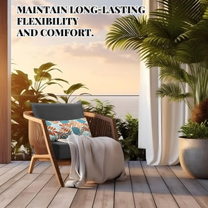 6-Piece Outdoor Deep Seating Cushion Set – Waterproof, Fade Resistant, Grey