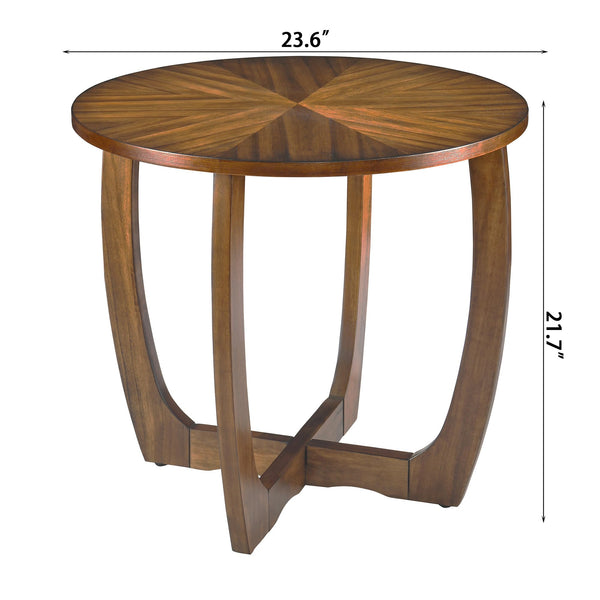Mid-Century Modern Round End Table