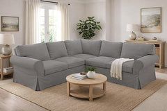 IKEA Ektorp Corner Sofa Slipcover Set – Cotton Replacement Cover
