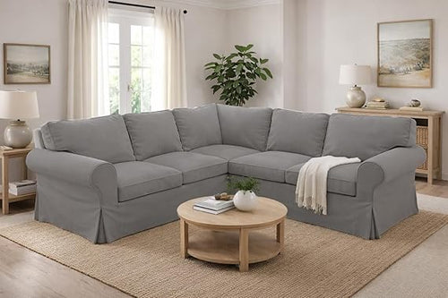 IKEA Ektorp Corner Sofa Slipcover Set – Cotton Replacement Cover