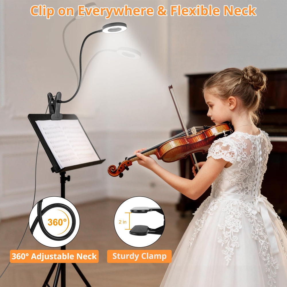 Clip-On Desk Lamp with Dimmable LED