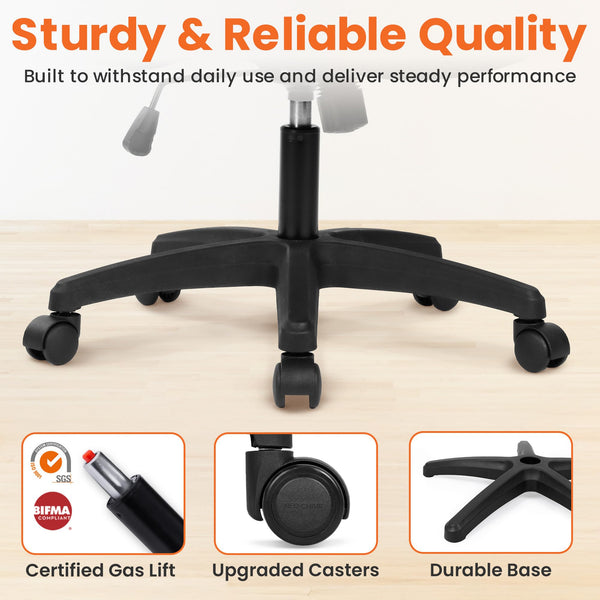 Ergonomic High Back Mesh Office Chair with Lumbar Support & Flip-Up Armrests