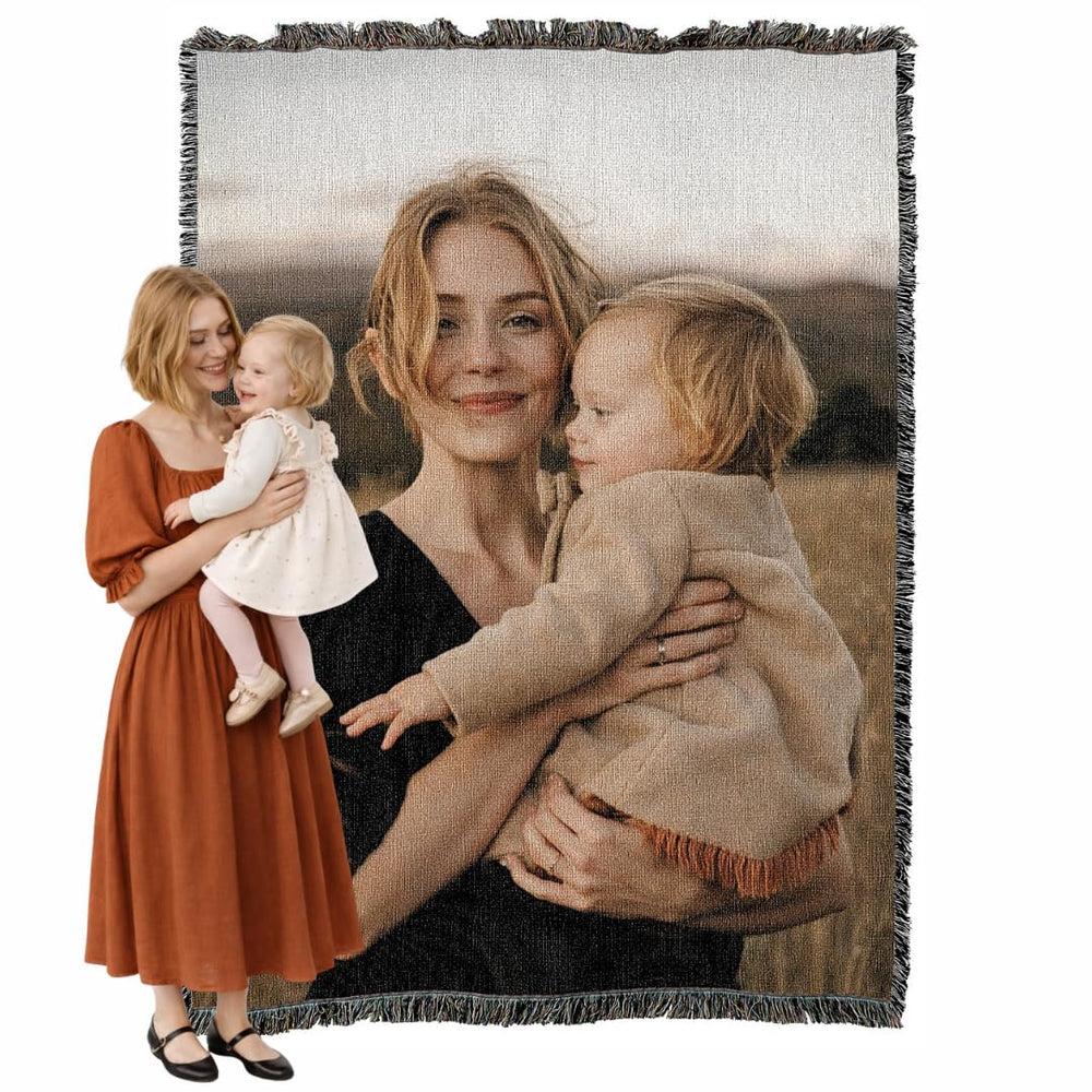 Woven Photo Blanket – Custom Picture Throw