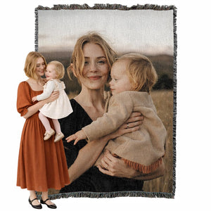 Woven Photo Blanket – Custom Picture Throw