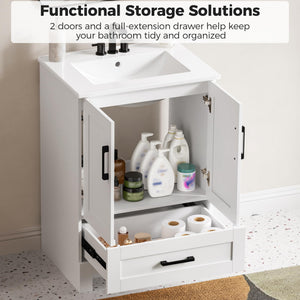 24-Inch Bathroom Vanity with Sink