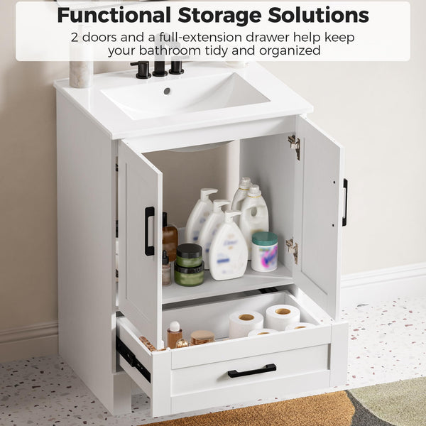 24-Inch Bathroom Vanity with Sink