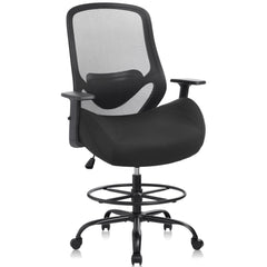 Ergonomic High-Back Drafting Chair with Lumbar Support