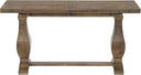 Farmhouse Flip-Top Console Dining Table – Solid Pine Wood