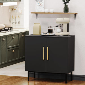 Wood Storage Cabinet with Doors