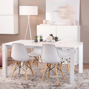 Mid-Century Modern Plastic Dining Chair – Set of 4