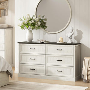 Farmhouse Dresser & Nightstand Set – 3 Piece Bedroom Set