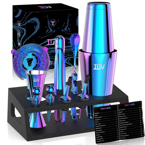12-Piece Cocktail Shaker & Bartender Kit