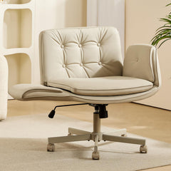 Criss Cross Chair with Adjustable Armrests & Wheels