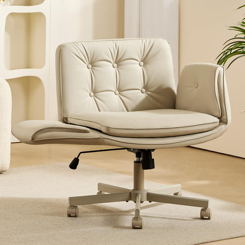 Criss Cross Chair with Adjustable Armrests & Wheels
