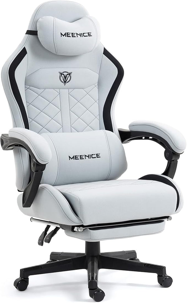 Big & Tall Gaming Chair with Pocket Spring & Massage Lumbar