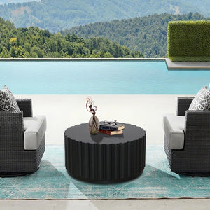 Round Petal Coffee Table – Indoor Outdoor Side Table