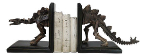Stegosaurus Dinosaur Fossil Skeleton Bookends Set