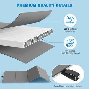 Foldable Bunkie Board with Heavy-Duty Support