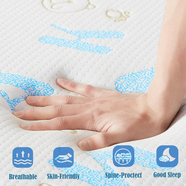 Memory Foam Mattress with Cooling Cover & CertiPUR-US Certified