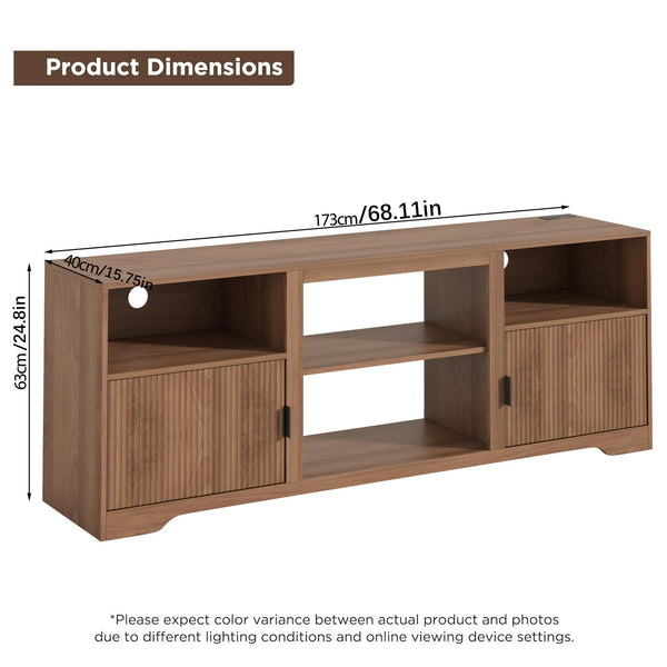 Fluted TV Stand for TVs up to 80"