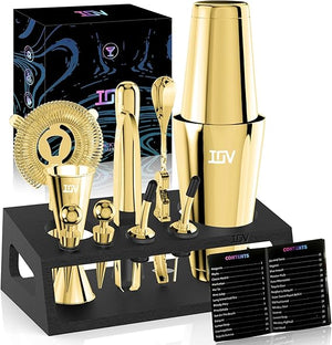 12-Piece Cocktail Shaker & Bartender Kit
