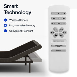 Adjustable Bed Base with Massage, Zero Gravity & USB Ports