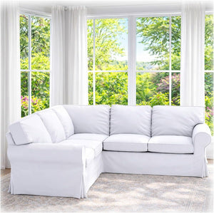 IKEA Ektorp Corner Sofa Slipcover Set – Cotton Replacement Cover