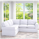 Cotton Ektorp 2+2 Corner Sofa Slipcover Set