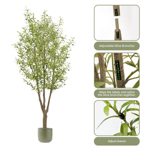 8FT Artificial Olive Tree Indoor