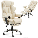 Heated Massage Executive Office Chair with Footrest