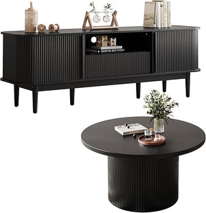 Living Room Table Set with TV Stand & Coffee Table
