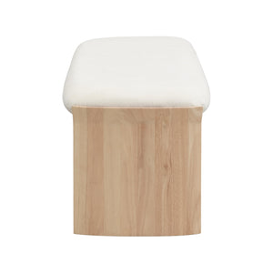 Fabric Upholstered Ottoman Bench