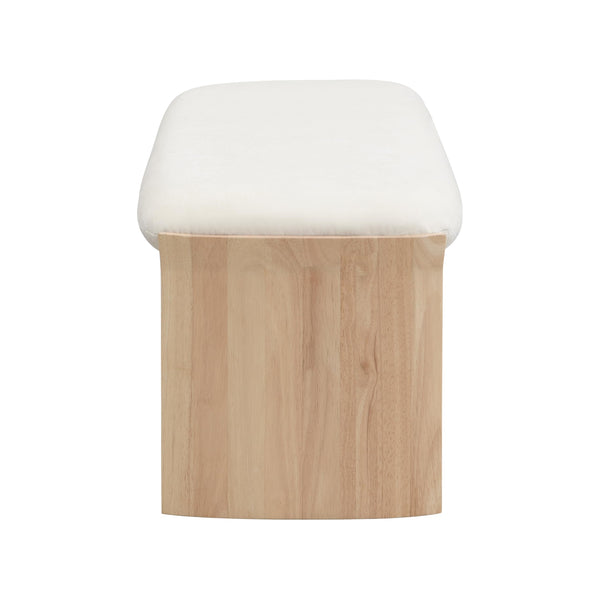 Fabric Upholstered Ottoman Bench