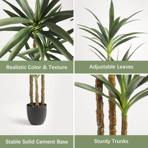 Faux Agave Plant – 4.7 Ft