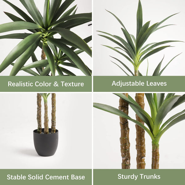 Faux Agave Plant – 4.7 Ft