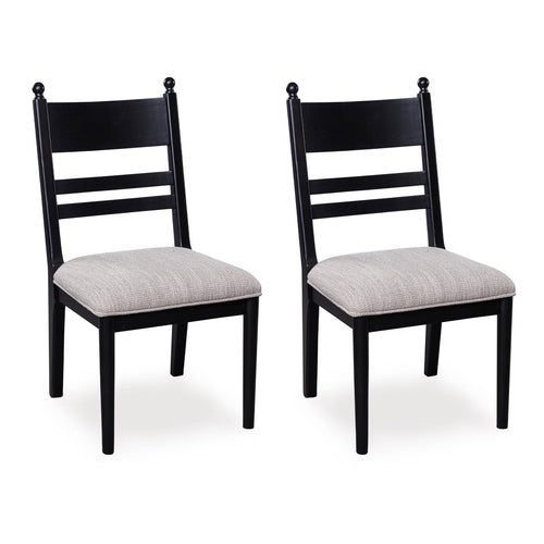 Upholstered Dining Chairs with High Back, Set of 2