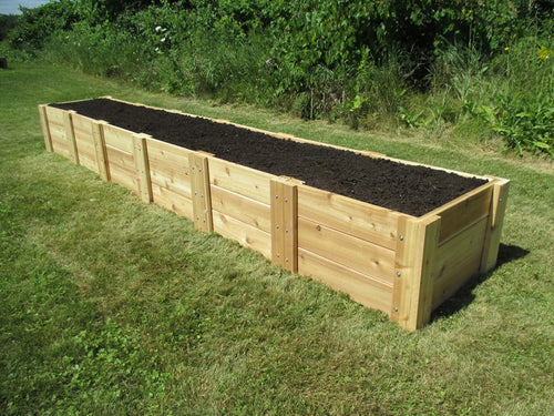 Cedar Raised Garden Bed Kit 2ft x 12ft x 16.5in Deep