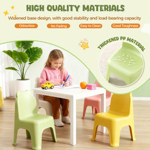 Stackable Kids Plastic Classroom Chairs – Rainbow Colors