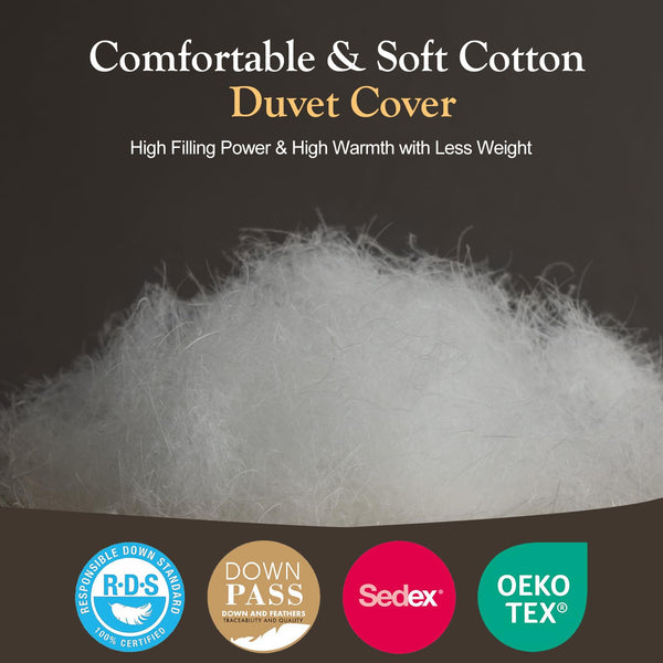Down Fiber Comforter with Baffle Box Quilting