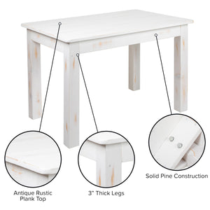 Farmhouse Solid Pine Dining Table