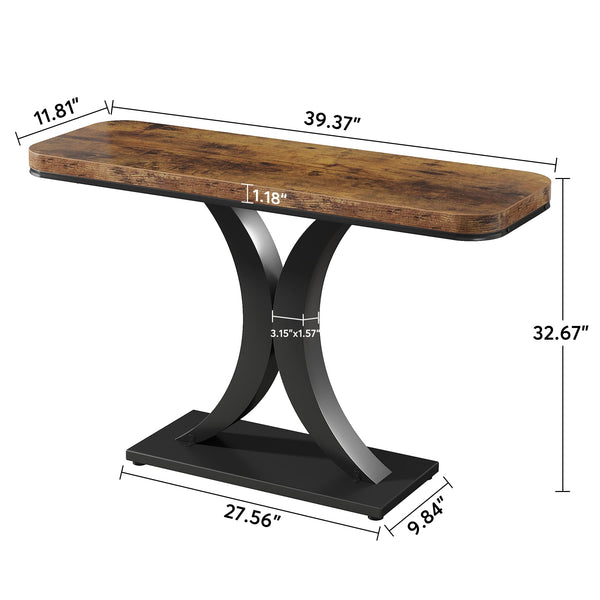 Industrial Entryway Console Table