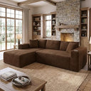 103" Modular Sectional Sofa with Chaise & Cup Holders