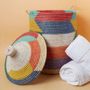 Handwoven Storage Basket with Lid – Extra Large