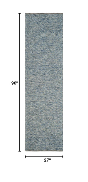 Wool Runner Rug 2'3" x 8' – Geometric, Transitional